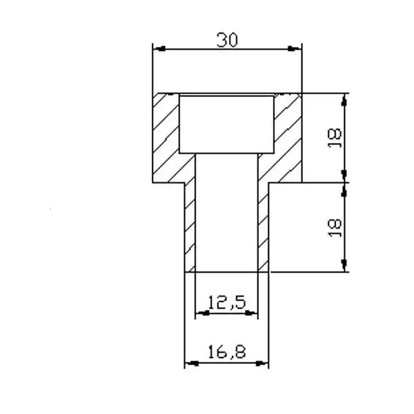 Adattatore per specchietto destro/sinistro Puig per BMW C 650 Sport 16-23 colore nero