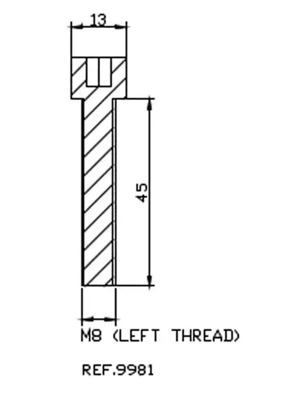 Adattatore per specchio bar end Puig per Ducati Monster 821 14-20 colore nero