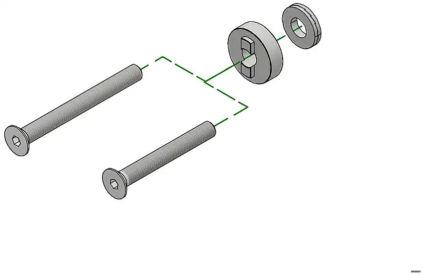 Adattatore specchio bar end per CNC Racing per Aprilia RS 660 21-23