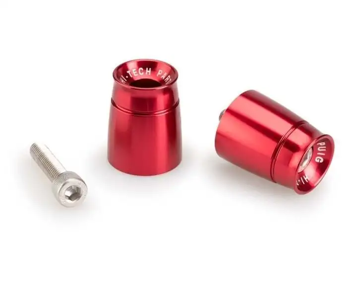 Contrappesi manubrio Sport Puig per Kawasaki Z 900 17-25 (COPPIA) colore rosso