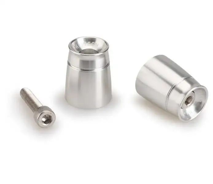 Contrappesi manubrio Sport Puig per Kawasaki Z 900 17-25 (COPPIA) colore silver