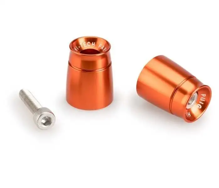 Contrappesi manubrio Sport Puig per Kawasaki Z 900 RS 18-25 (COPPIA) colore arancione