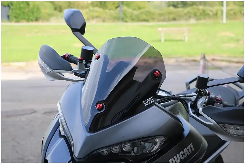Vetro Cupolino plexyglass CNC Racing modello Sport per Ducati Multistrada 1200 Enduro 16-18 fumè