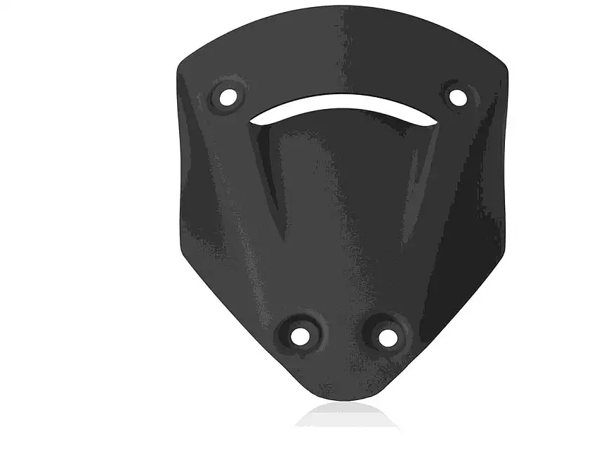 Vetro Cupolino plexyglass CNC Racing modello Sport per Ducati Multistrada V2 2025 nero