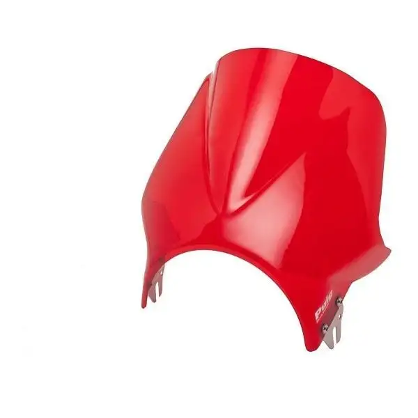 Vetro Cupolino Puig modello windy per Triumph Thruxton 1200 R 16-19 colore rosso