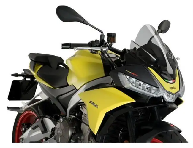 Vetro Cupolino Puig modello z-racing per Aprilia Tuono V4 1100 Factory 21-24 colore fume chiaro