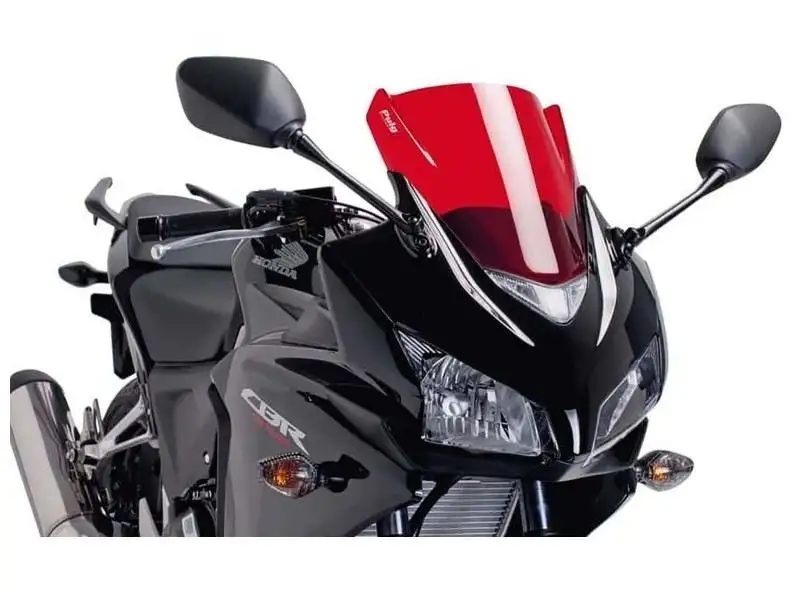 Vetro Cupolino Puig modello z-racing per Honda CBR 500 R 13-15 colore rosso