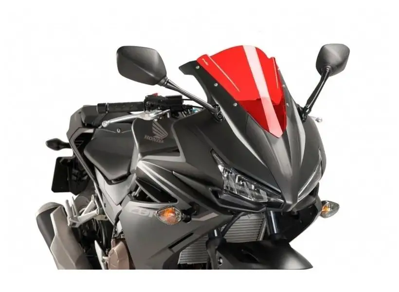 Vetro Cupolino Puig modello z-racing per Honda CBR 500 R 16-18 colore rosso