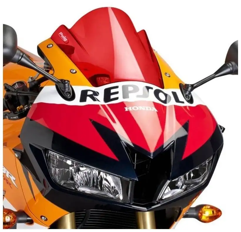 Vetro Cupolino Puig modello z-racing per Honda CBR 600 RR 13-16 colore rosso