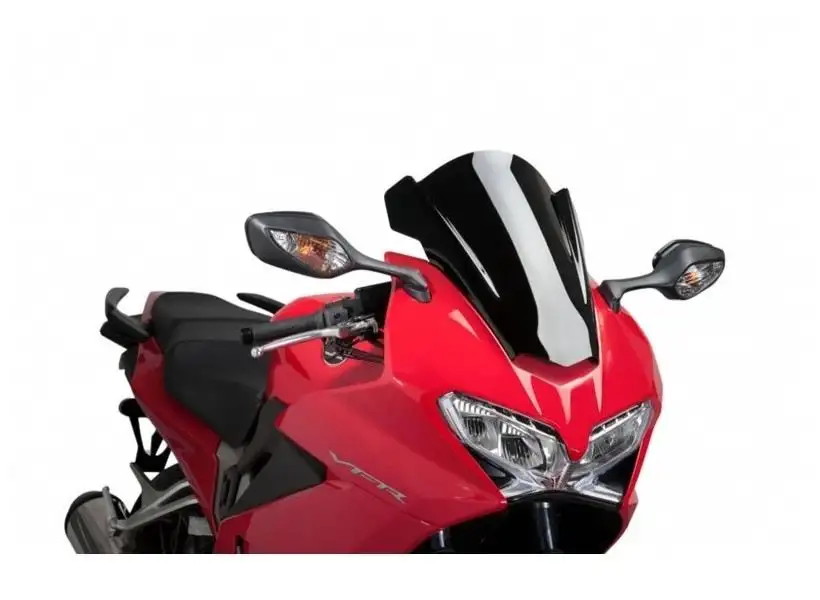 Vetro Cupolino Puig modello z-racing per Honda VFR 800 F 14-20 colore nero
