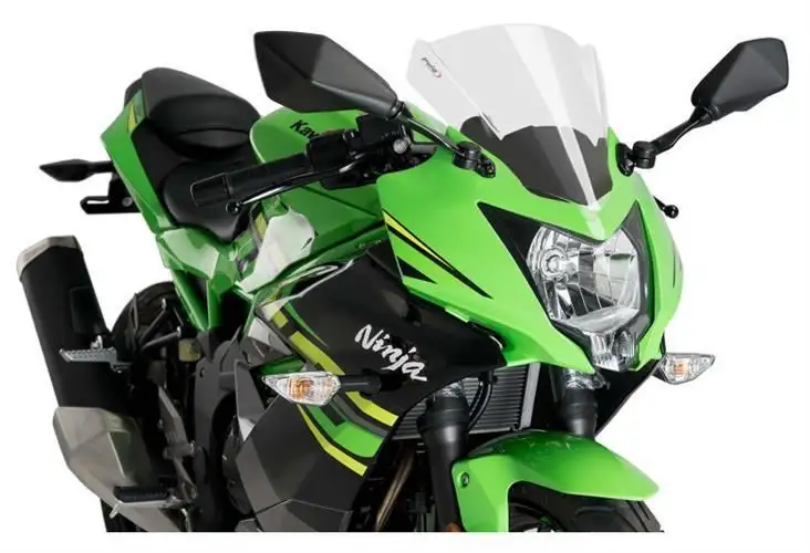 Vetro Cupolino Puig modello z-racing per Kawasaki Ninja 125 19-25 colore fume chiaro