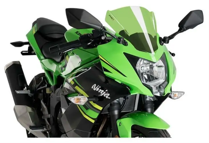 Vetro Cupolino Puig modello z-racing per Kawasaki Ninja 125 19-25 colore verde