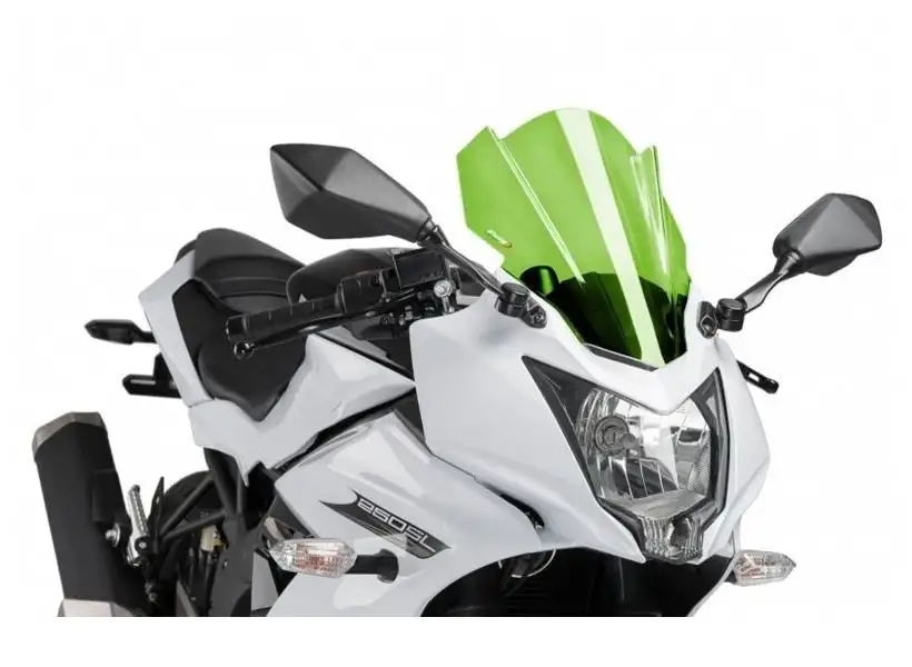 Vetro Cupolino Puig modello z-racing per kawasaki ninja 250 sl 15-16 colore verde