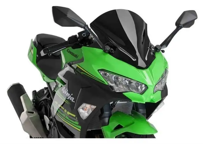 Vetro Cupolino Puig modello z-racing per Kawasaki Ninja 400 18-24 colore nero