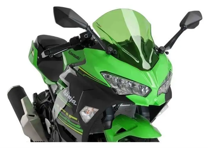 Vetro Cupolino Puig modello z-racing per Kawasaki Ninja 400 18-24 colore verde