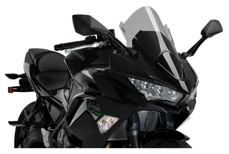 Vetro Cupolino Puig modello z-racing per Kawasaki Ninja 650 20-25 colore fume chiaro