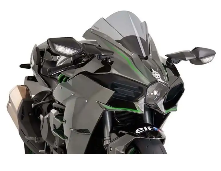 Vetro Cupolino Puig modello z-racing per Kawasaki Ninja H2 15-22 colore fume chiaro