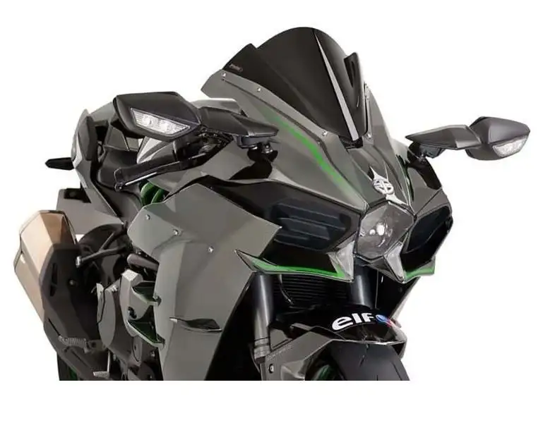 Vetro Cupolino Puig modello z-racing per Kawasaki Ninja H2 15-22 colore nero