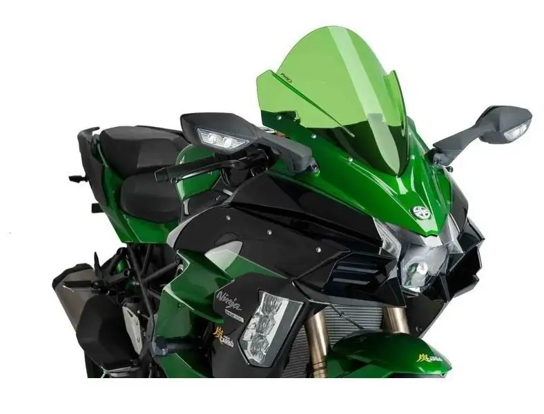 Vetro Cupolino Puig modello z-racing per Kawasaki Ninja H2 SX 18-24 colore verde