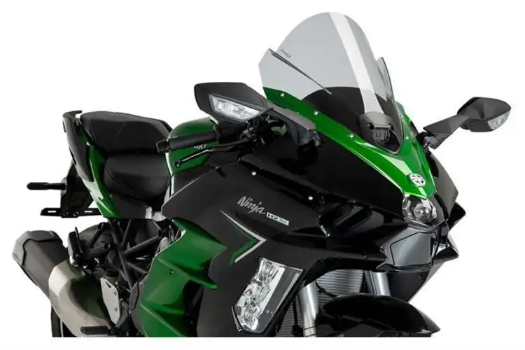 Vetro Cupolino Puig modello z-racing per Kawasaki Ninja H2 SX 20-24 colore fume chiaro