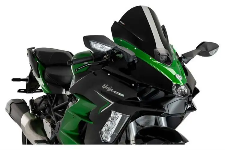 Vetro Cupolino Puig modello z-racing per Kawasaki Ninja H2 SX 20-24 colore nero