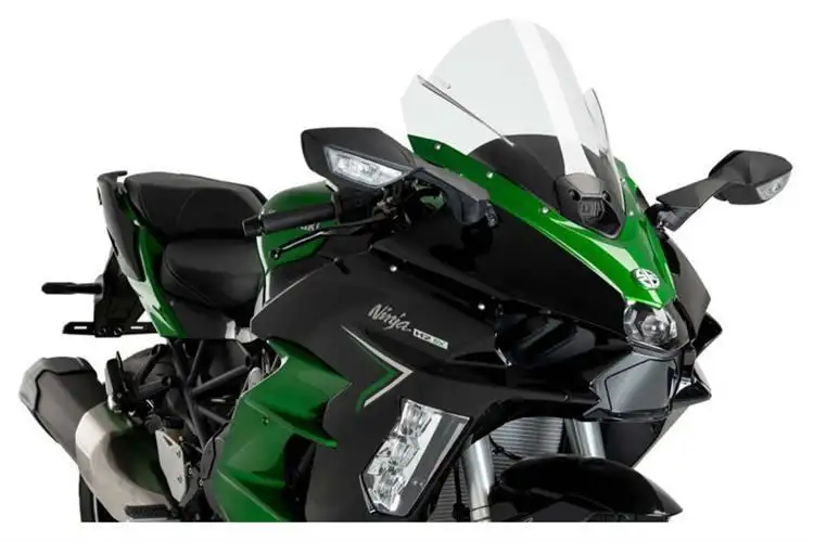 Vetro Cupolino Puig modello z-racing per Kawasaki Ninja H2 SX 20-24 colore trasparente