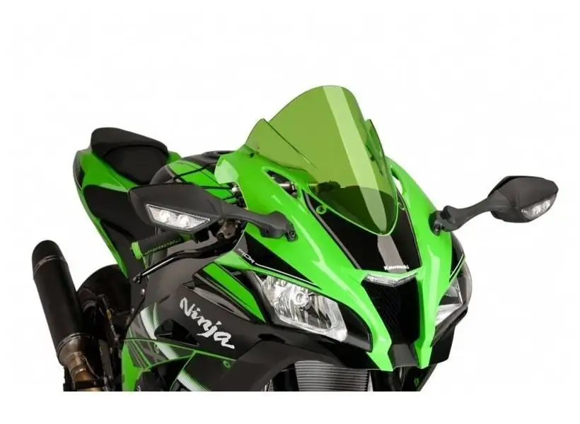 Vetro Cupolino Puig modello z-racing per kawasaki zx-10r 1000 ninja performance 16-18 colore verde