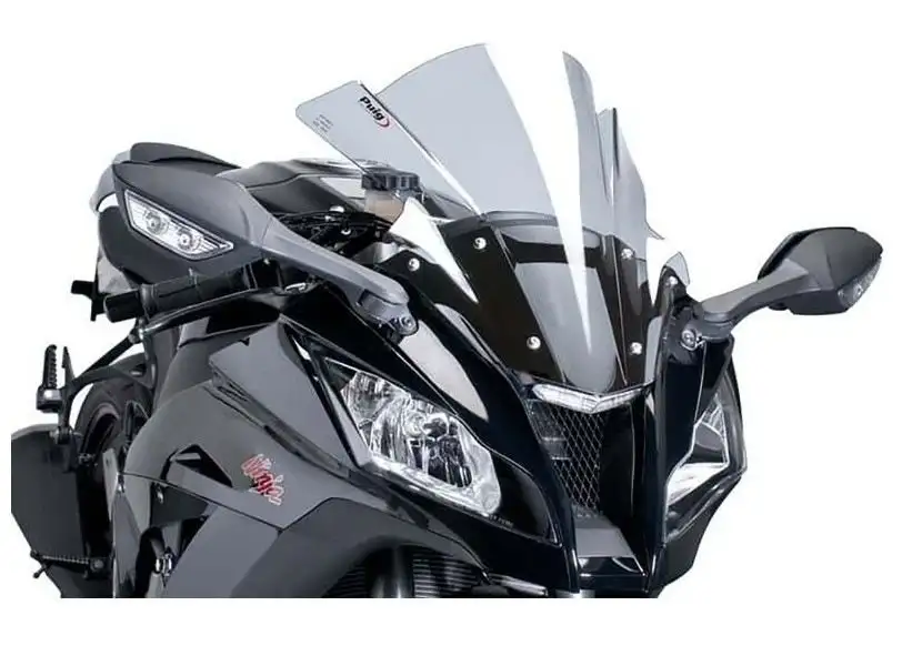 Vetro Cupolino Puig modello z-racing per Kawasaki ZX-10R 11-15 colore fume chiaro