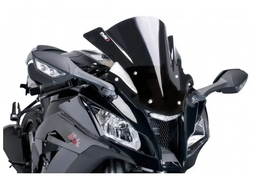 Vetro Cupolino Puig modello z-racing per Kawasaki ZX-10R 11-15 colore nero