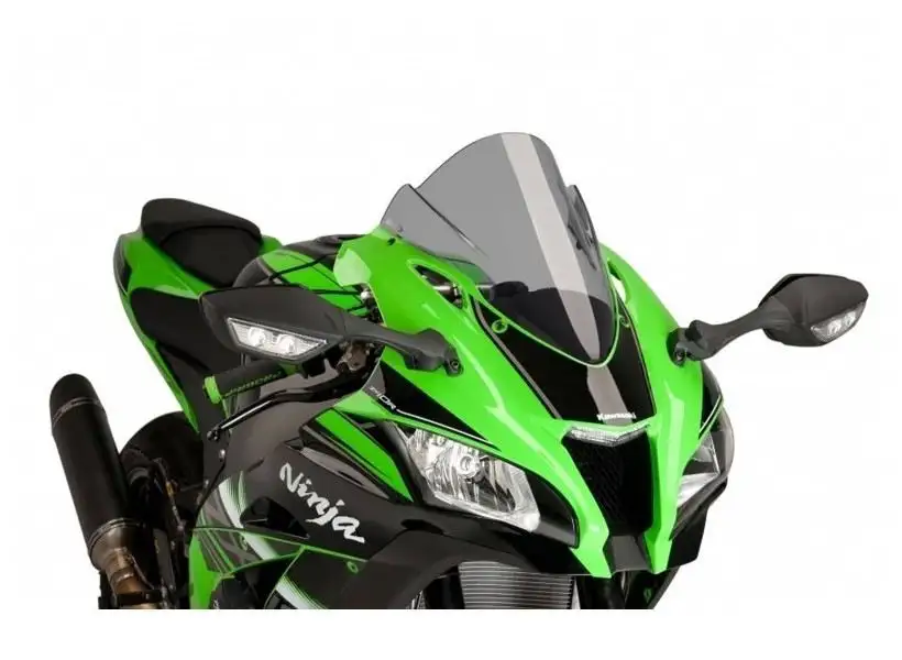 Vetro Cupolino Puig modello z-racing per Kawasaki ZX-10R SE 18-20 colore fume chiaro