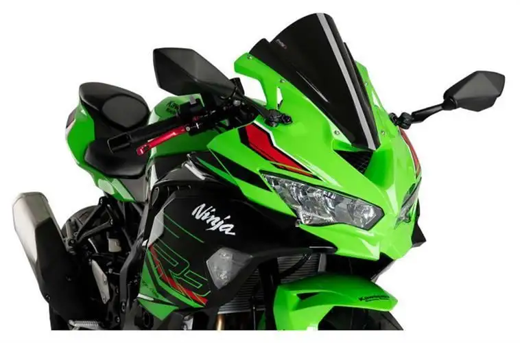 Vetro Cupolino Puig modello z-racing per Kawasaki ZX-4R 24-25 colore nero