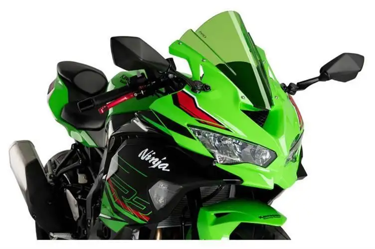 Vetro Cupolino Puig modello z-racing per Kawasaki ZX-4RR 24-25 colore verde