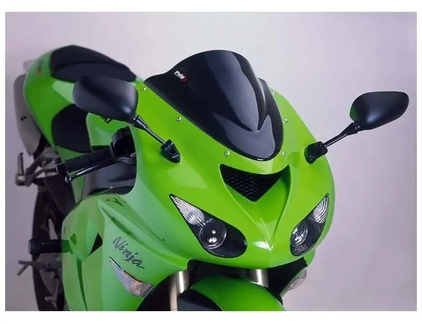 Vetro Cupolino Puig modello z-racing per Kawasaki ZX-6R 05-08 colore nero
