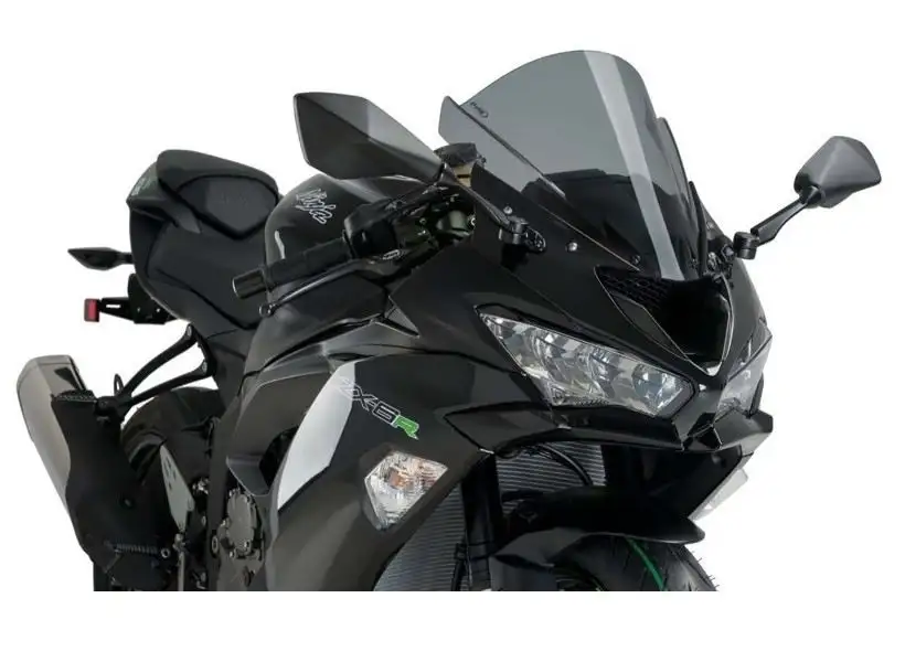 Vetro Cupolino Puig modello z-racing per Kawasaki ZX-6R 09-23 colore fume scuro