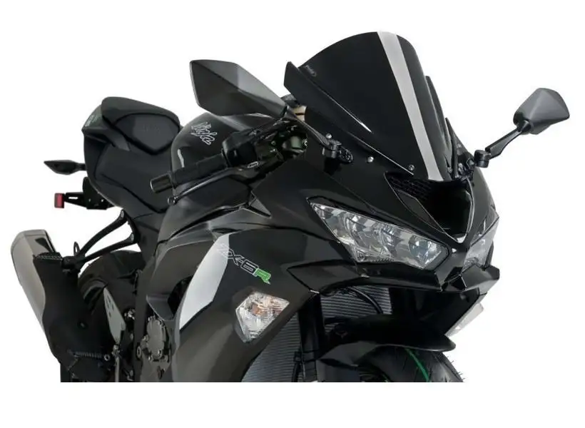 Vetro Cupolino Puig modello z-racing per Kawasaki ZX-6R 09-23 colore nero