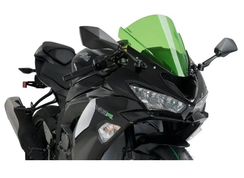 Vetro Cupolino Puig modello z-racing per Kawasaki ZX-6R 09-23 colore verde