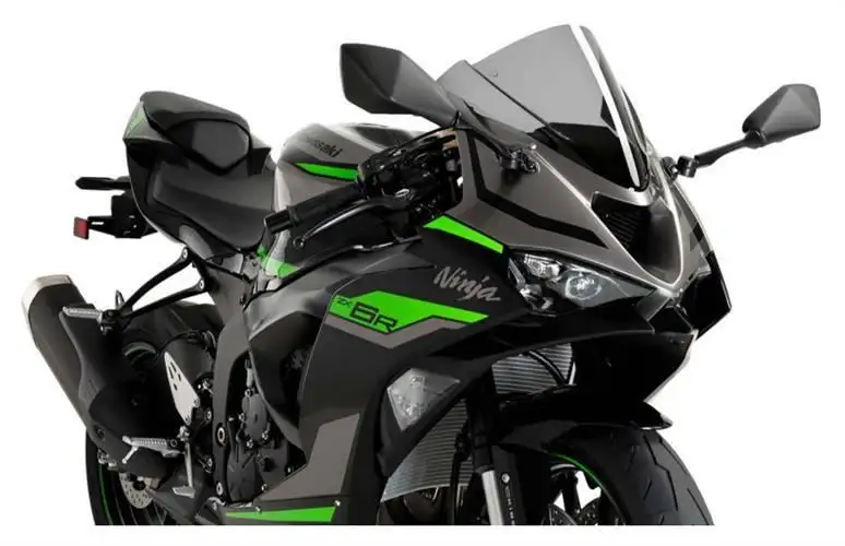 Vetro Cupolino Puig modello z-racing per Kawasaki ZX-6R 24-25 colore fume chiaro