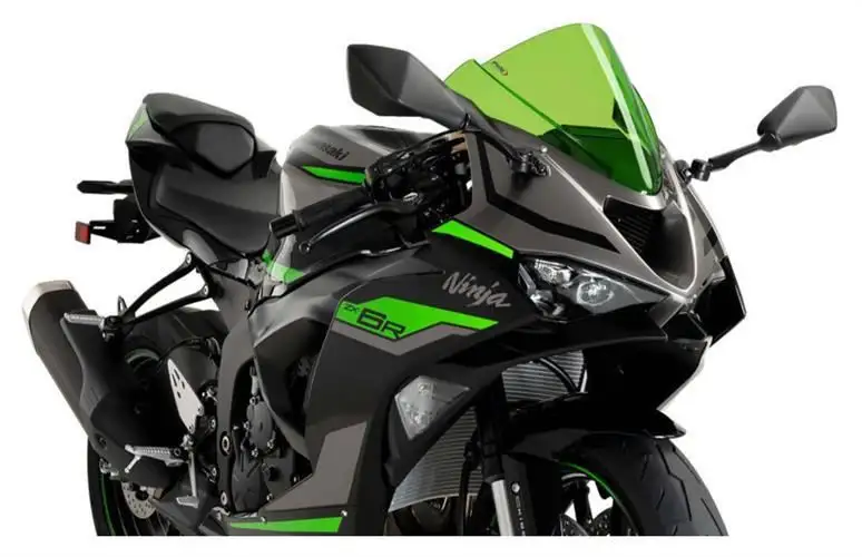Vetro Cupolino Puig modello z-racing per Kawasaki ZX-6R 24-25 colore verde