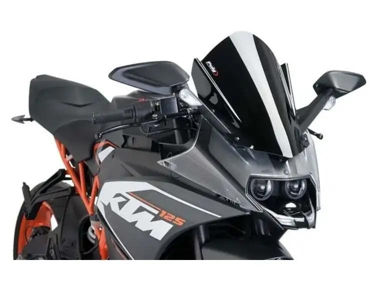 Vetro Cupolino Puig modello z-racing per KTM 390 RC 14-21 colore nero