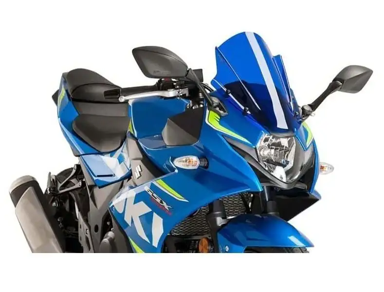 Vetro Cupolino Puig modello z-racing per Suzuki GSX-R 250 17-21 colore blu