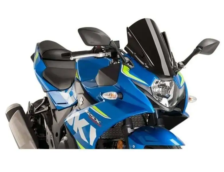 Vetro Cupolino Puig modello z-racing per Suzuki GSX-R 250 17-21 colore nero