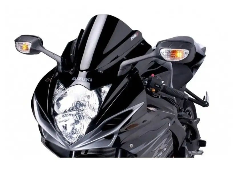 Vetro Cupolino Puig modello z-racing per Suzuki GSX-R 600 11-16 colore nero