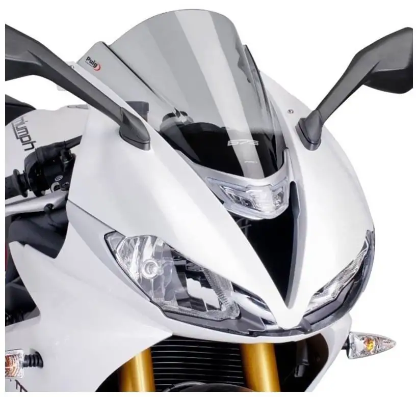 Vetro Cupolino Puig modello z-racing per Triumph Daytona 675 13-17 colore fume chiaro