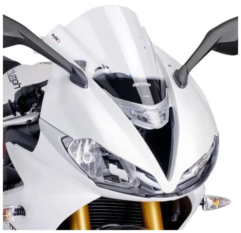 Vetro Cupolino Puig modello z-racing per Triumph Daytona 675 13-17 colore trasparente