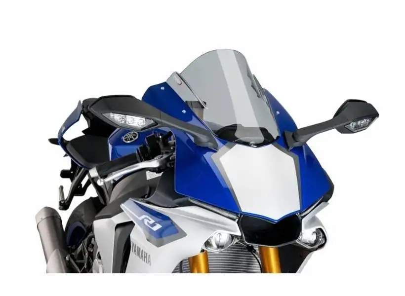 Vetro Cupolino Puig modello z-racing per Yamaha R1 M 17-19 colore fume chiaro