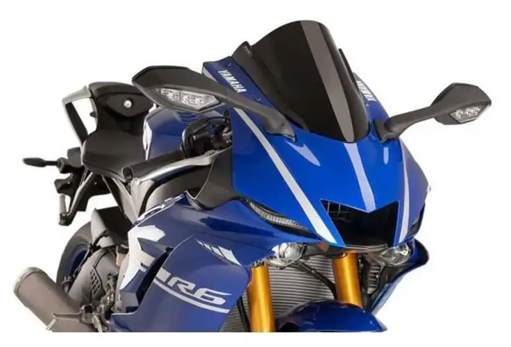 Vetro Cupolino Puig modello z-racing per Yamaha R6 17-20 colore nero
